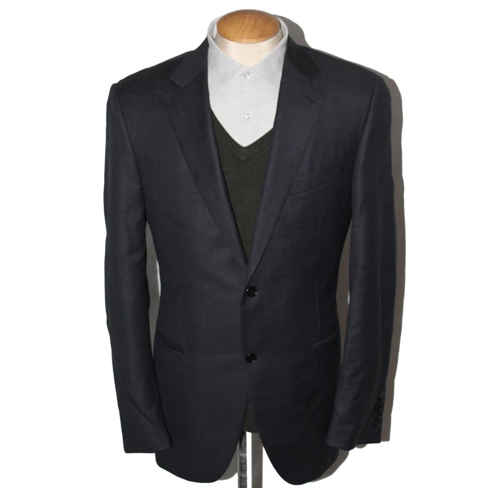 Canali gray and blue sport coat 54IT